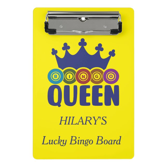 Lucky Bingo Queen Mini Klemmbrett (Vorderseite)
