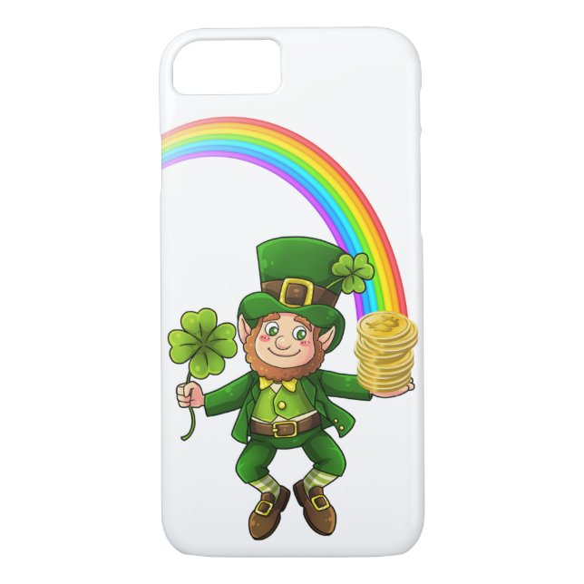 Lucky Bitcoin Rainbow Leprechaun Case-Mate iPhone Hülle (Rückseite)