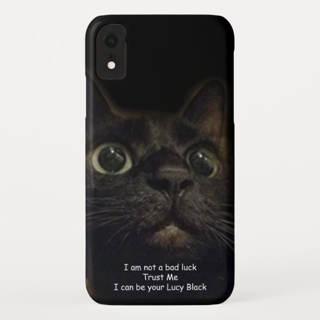 Lucky Black Cat Case-Mate iPhone Hülle (Rückseite)
