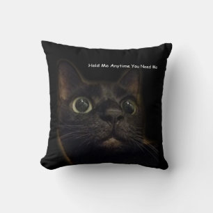Lucky Black Cat Hug Kissen
