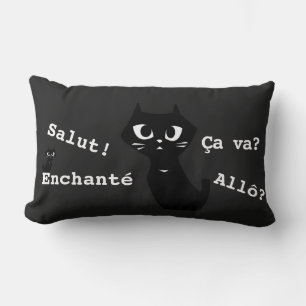 Lucky Black Cats Baby Boomer Lendenkissen