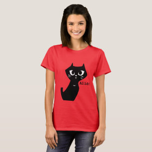 Lucky Black Cats Hallo T-Shirt
