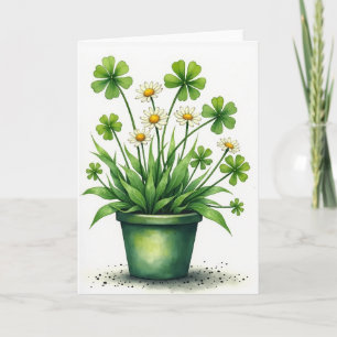 Lucky Blooms Watercolor-Karte Karte