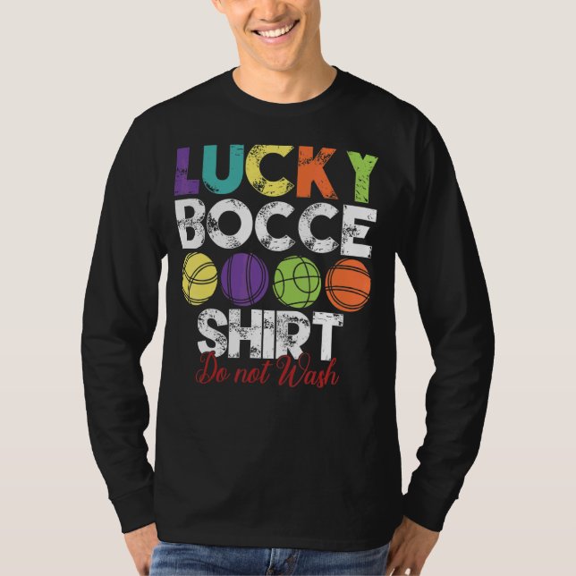 Lucky Bocce Ball Bocce Ball Player T-Shirt (Vorderseite)