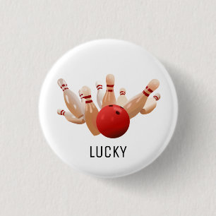 Lucky Bowling Button