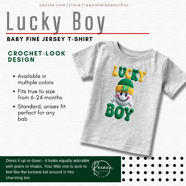 Lucky Boy Crochet-Look Baby Fine Jersey T-Shirt (Von Creator hochgeladen)