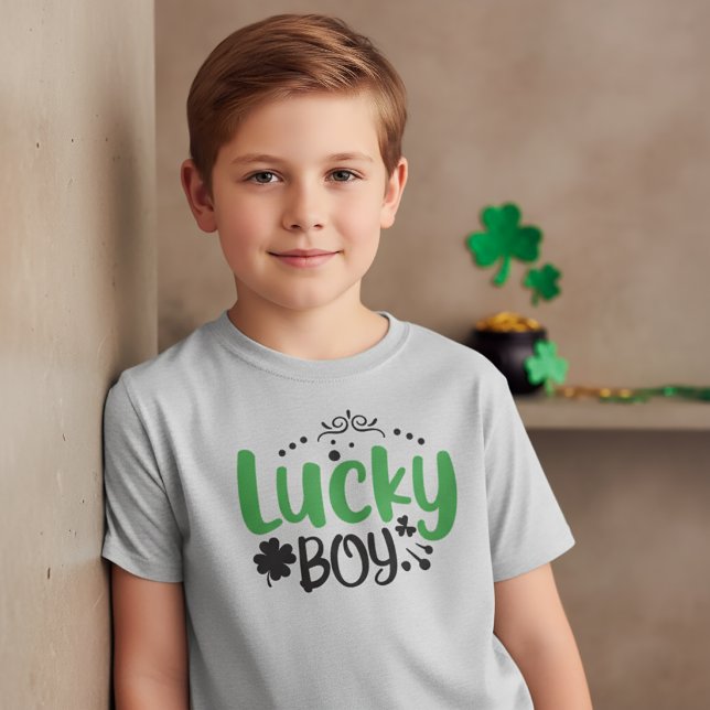 Lucky Boy St Patrick T - Shirt für Kinder (Von Creator hochgeladen)