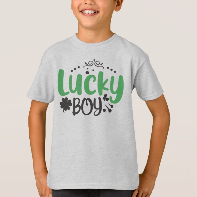 Lucky Boy St Patrick T - Shirt für Kinder (Vorderseite)
