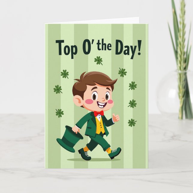 Lucky Boy St. Patricks Day Karte (Vorderseite)