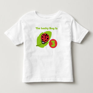 Lucky Bug 3. Geburtstag T Shirts und Geschenke