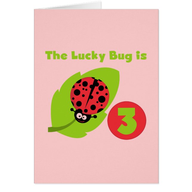 Lucky Bug 3. Geburtstag T Shirts und Geschenke (Vorne)
