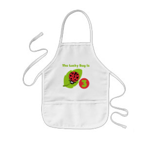 Lucky Bug 3. Geburtstag T Shirts und Geschenke Kinderschürze