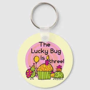 Lucky Bug Cupcake 3. Geburtstagstorte und Geschenk Schlüsselanhänger