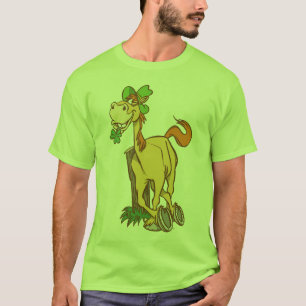 Lucky Cartoon Horse auf St Patrick's Day Apparel T-Shirt