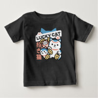 Lucky Cat Art – Maneki Neko mit Goldmünze