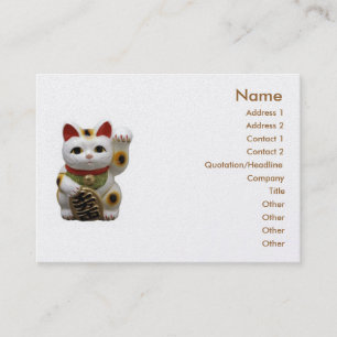 Lucky Cat Business Card Visitenkarte