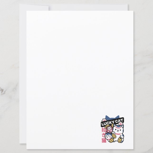 Lucky Cat Maneki Neko – Japanese Fortune Cat  (Vorderseite)