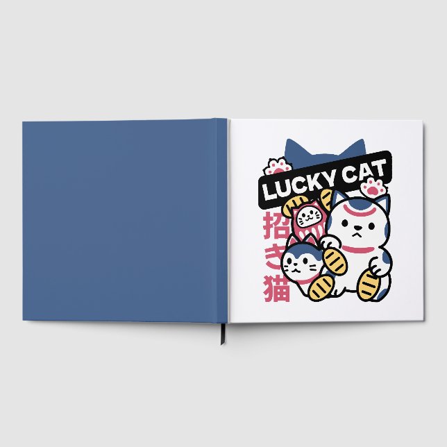 Lucky Cat Maneki Neko – Japanese Fortune Cat  Gästebuch (Voll)