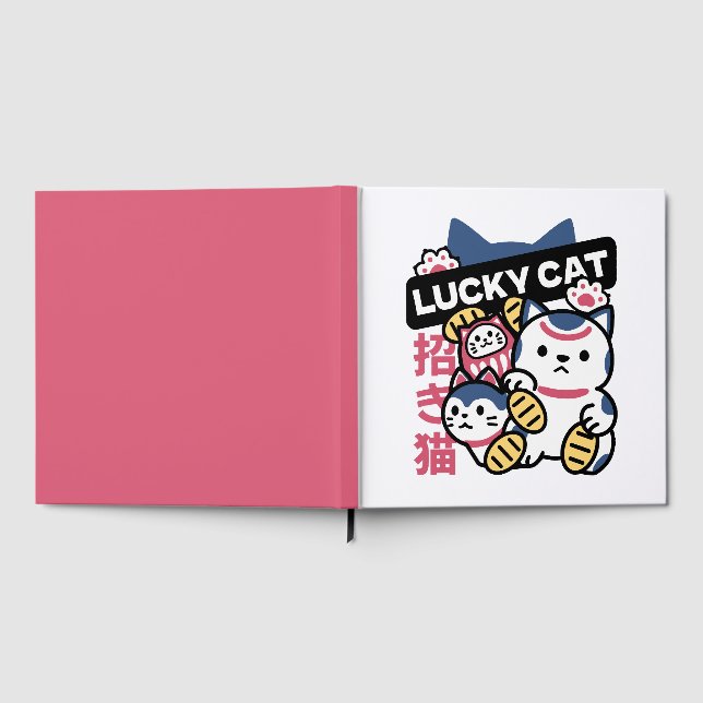 Lucky Cat Maneki Neko – Japanese Fortune Cat  Gästebuch (Voll)