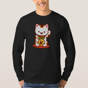 Lucky Cat MANEKI-NEKO - Japanischer Yen T-Shirt