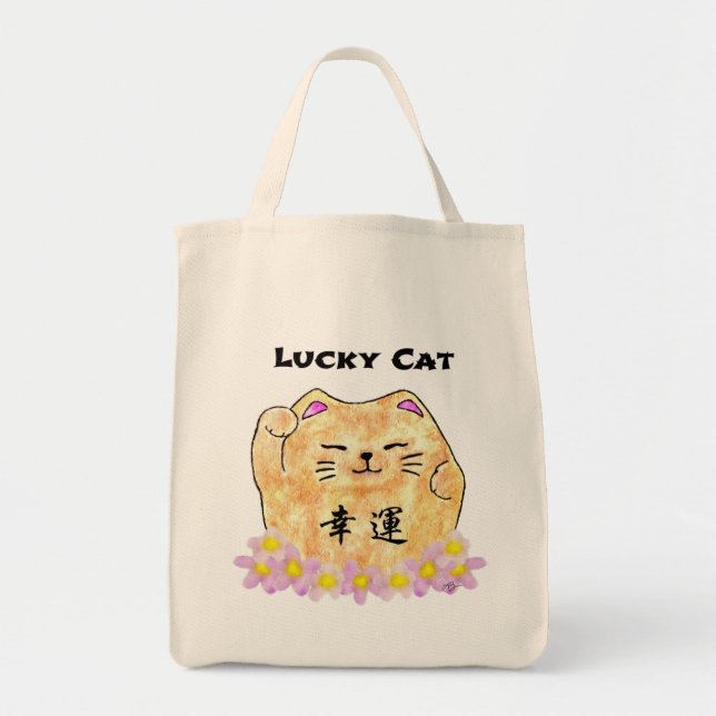 Lucky Cat (Maneki Neko) - "Lucky Cat" Tragetasche (Vorne)