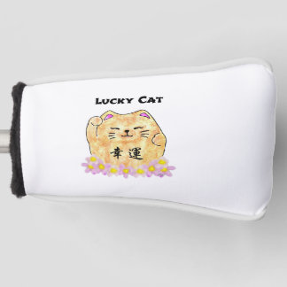 Lucky Cat (Maneki Neko) Putterdeckel Golf Headcover