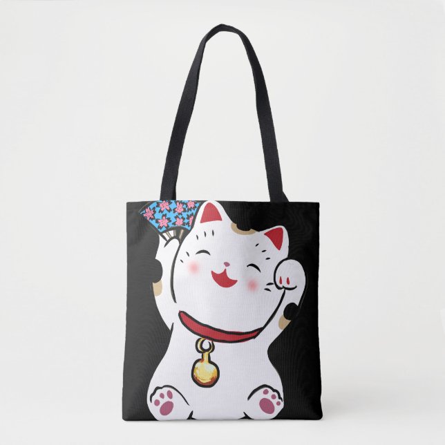 Lucky Cat Maneki Neko Tasche (Vorderseite)