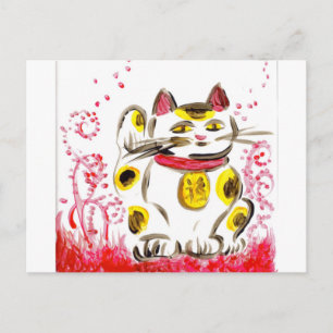 Lucky Cat Postcard Postkarte