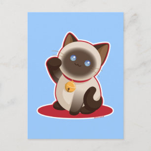 Lucky Cat Postkarte