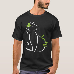 Lucky Cat St Patricks Day Niedlich Irish Kitten Sh T-Shirt