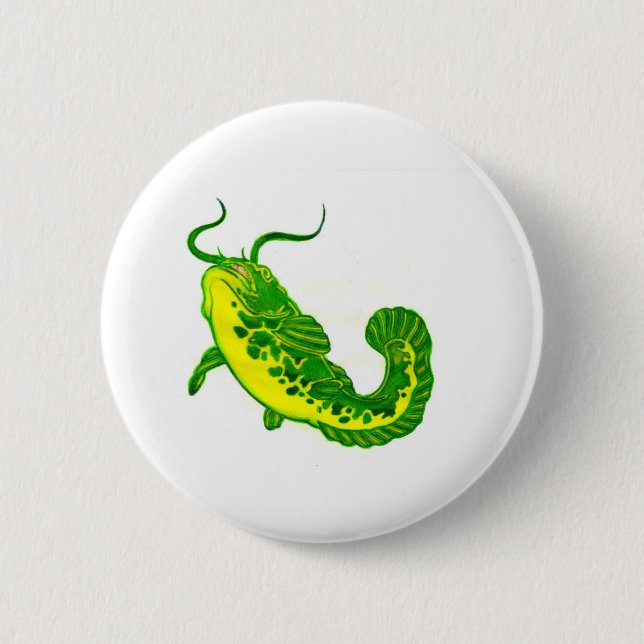 Lucky Catfish Button (Vorderseite)