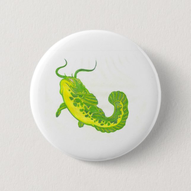 Lucky Catfish Button (Vorderseite)