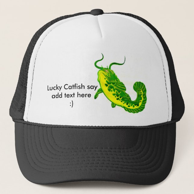 Lucky Catfish Truckerkappe (Vorderseite)