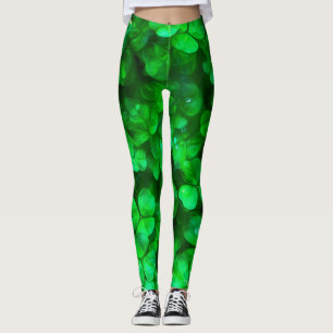 Lucky Celtic Irish Green Kleeblatts Leggings