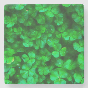 Lucky Celtic Irish Green Kleeblatts Steinuntersetzer