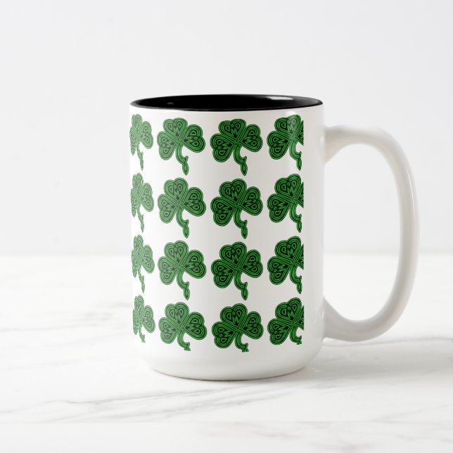 Lucky Celtic Kleeblatt Tasse (Rechts)