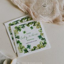 Lucky Charm Baby Dusche Kleeblatt Klee