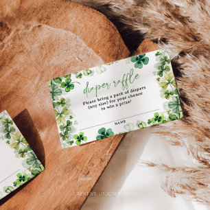 Lucky Charm Baby Dusche Windeln Raffle Cards Begleitkarte