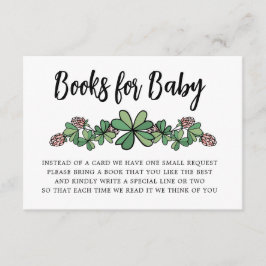 Lucky Charm Books for Baby Girl Baby Shooter Begleitkarte