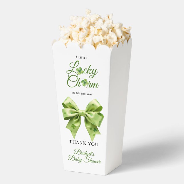 Lucky charm bow St. Patrick's Day baby shower Geschenkschachtel (Geplatzt)