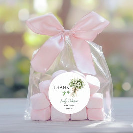 Lucky Charm Bridal Shower Thank You Favor Sticker