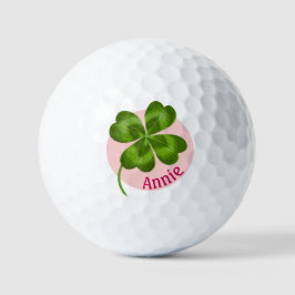 Lucky Charm Clover Vintage Personalisierte Viel Gl Golfball