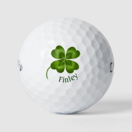 Lucky Charm Clover Vintage Personalisierte Viel Gl Golfball