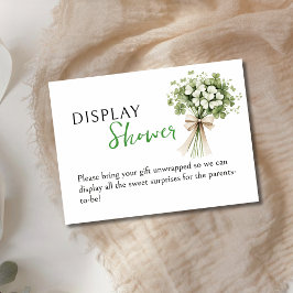 Lucky Charm Display Shower Enclosure Card Shamrock Begleitkarte