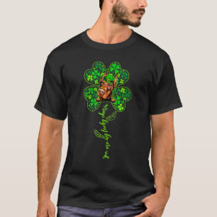 Lucky Charm Dobermann Shamrock Frohe St. Patrick's T-Shirt