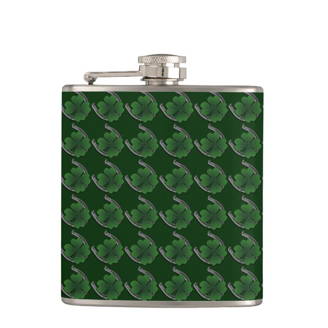 Lucky Charm Flask St. Patrick's Luck Drink Flask Flachmann (Vorderseite)