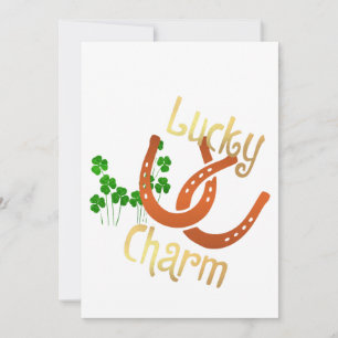 Lucky Charm Flat Card Feiertagskarte