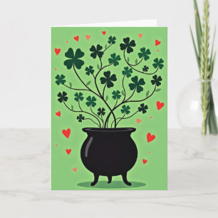 Lucky Charm Glowing Cauldron Karte