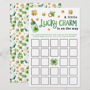 Lucky Charm Irish Baby Dusche Bingo Game