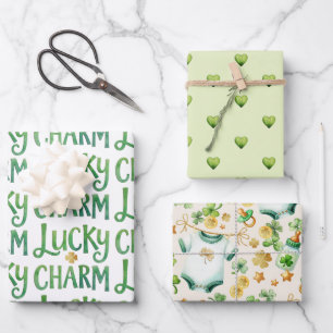 Lucky Charm Irish Baby Showhandtücher Geschenkpapier Set